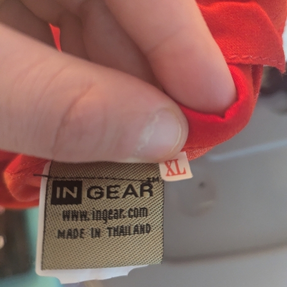 Vintage In-Gear Hawaiian tropical parrot palm tree button-up party shirt mens XL - Picture 6 of 6